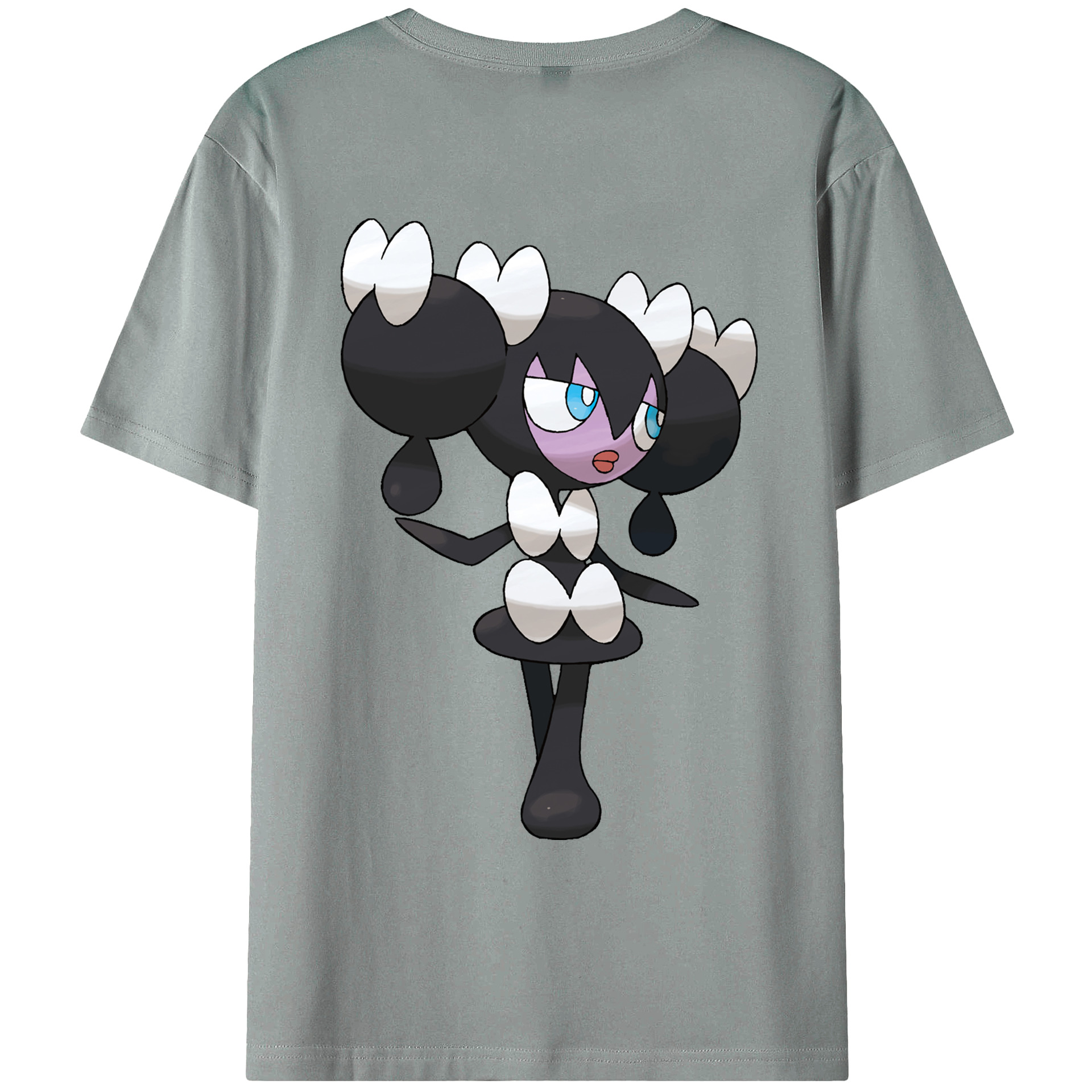 （画像用） ポケットモンスター Pokémon 綿100％ メンズ半袖Tシャツ（バックプリント） 通気性